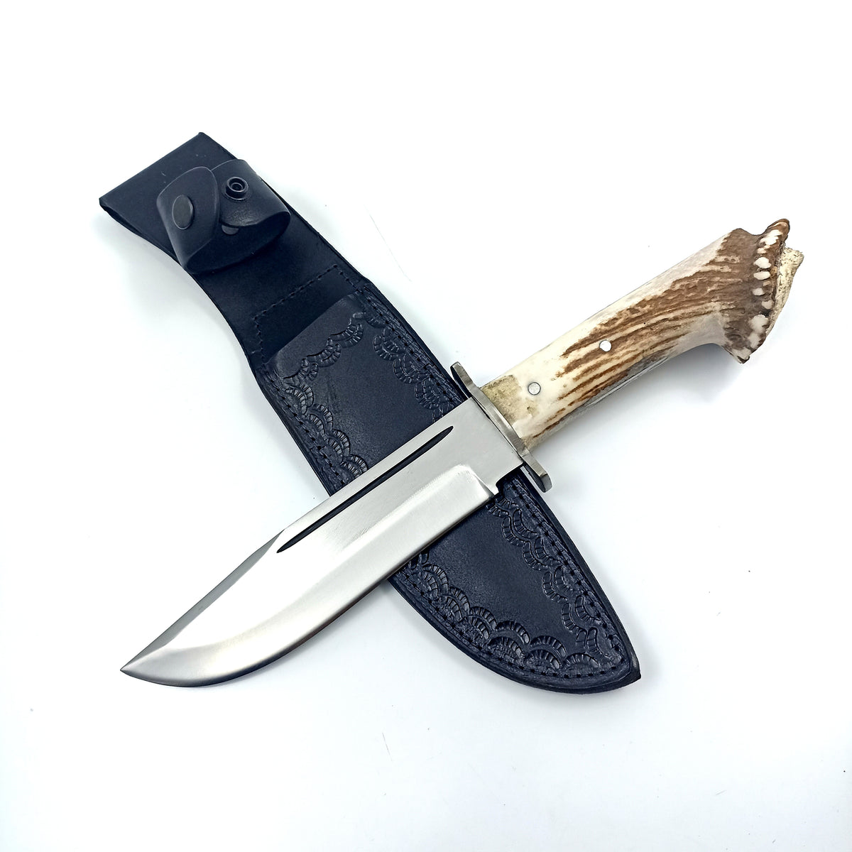 2-piece Stag Antler Outdoor Knife Set