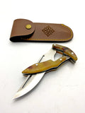 N690 HORN HANDLE GHOST FOLDING KNIFE GF1010