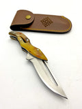 N690 HORN HANDLE GHOST FOLDING KNIFE GF1010