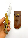 N690 HORN HANDLE GHOST FOLDING KNIFE GF1010