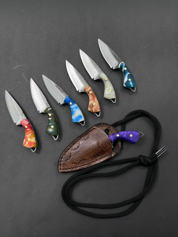 Handmade Necklace Knife and Sheath Pendant Knife hk1050