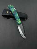 Green Custom Engraved Folding Knife Personalized Gifts For Boyfriend Custom Gift For Men