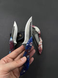 N690 Steel Epoxy Handle Ghost Folding Knife fk1028