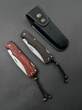 Folding Knife Pocket Knife With Leather Sheath fk1010