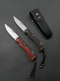 Folding Knife Pocket Knife With Leather Sheath fk1010