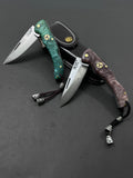 Folding Knife Pocket Knife With  Leather Sheath fk1009