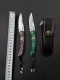 Folding Knife Pocket Knife With  Leather Sheath fk1009