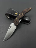 Folding Knife With Leather Sheath fk1006