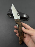 Folding Knife With Leather Sheath fk1006