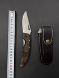 Folding Knife With Leather Sheath fk1006