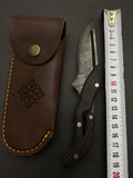 EBONY DAMASCUS GHOST FOLDING KNIFE GF 1004