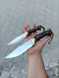 2 PCS  HandMade Hunting and Camping Knife