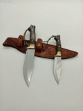 2 PCS  HandMade Hunting and Camping Knife