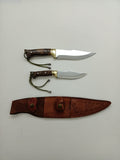 2 PCS  HandMade Hunting and Camping Knife